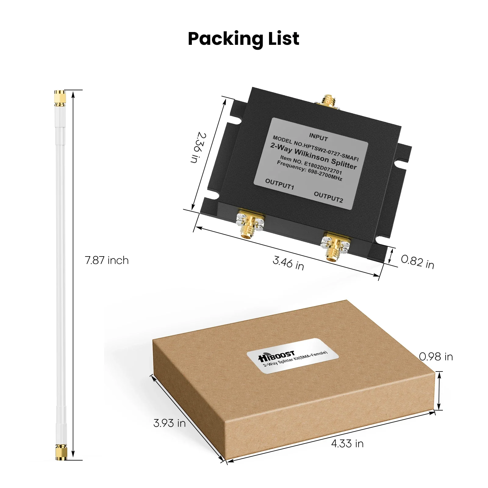 HiBoost 2-way splitter kit - Image 3